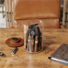 Humidor Cylindor - Tarro de Vidrio y Tapa de Madera de Acacia