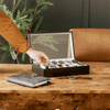 Massivholz-Uhrenbox - 12 Slot