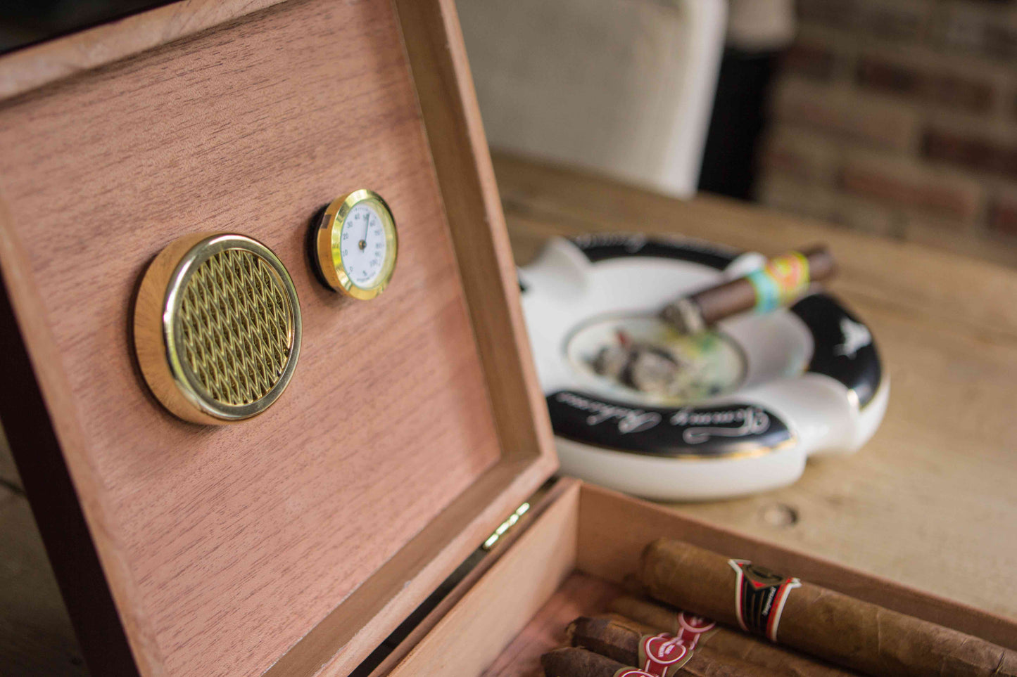 Desktop Analog Kirsche Humidor