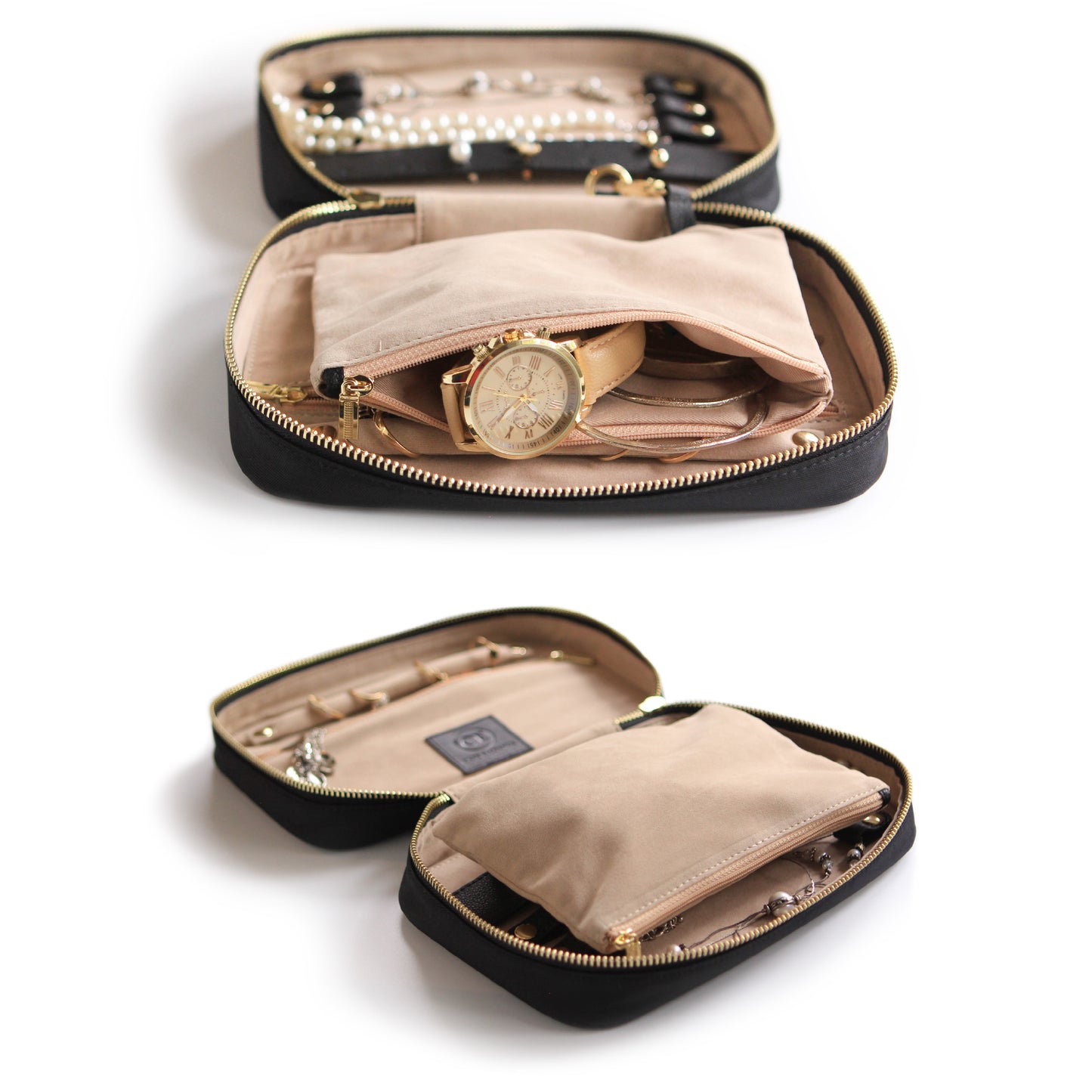Großer Reiseschmuck-Organizer - Schwarz