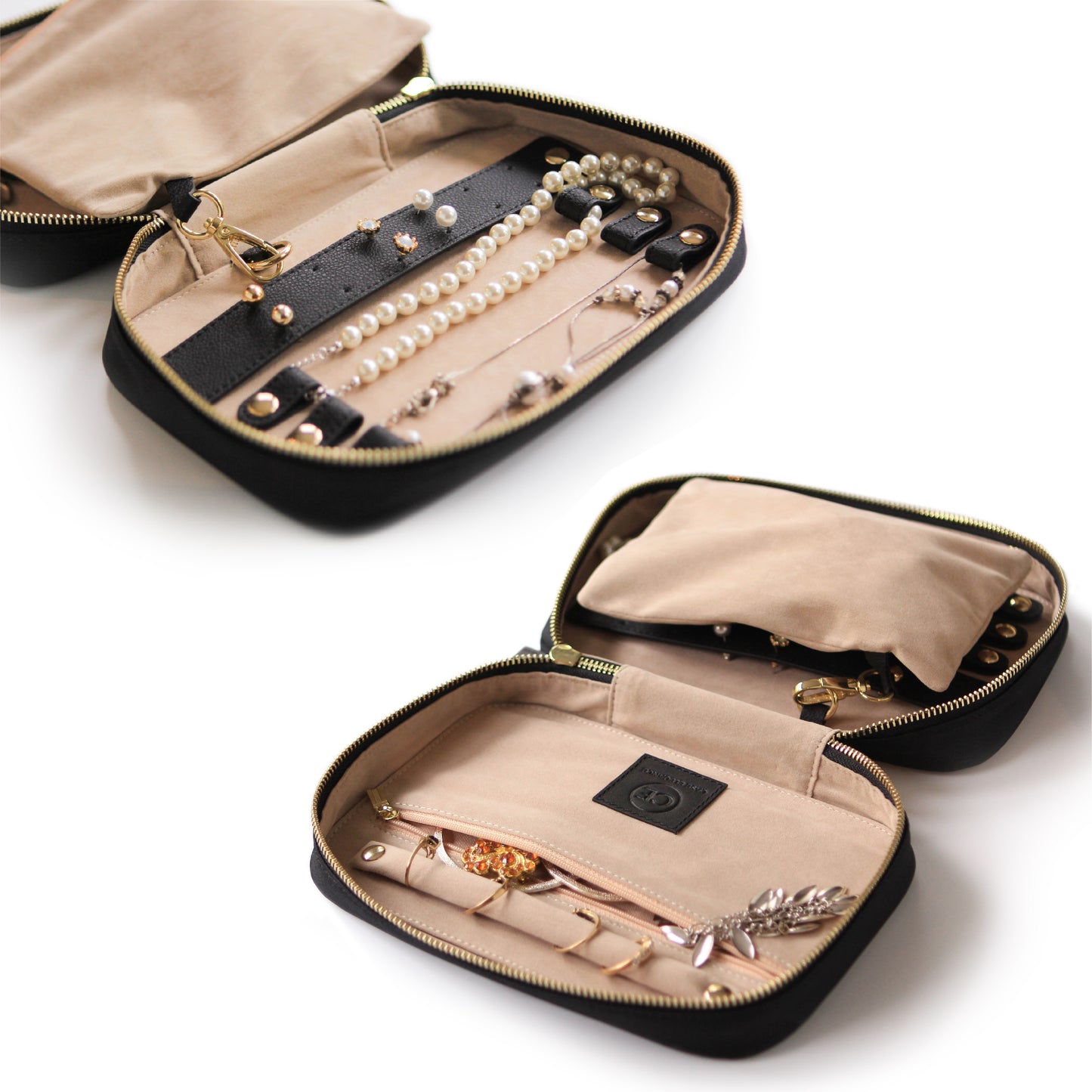 Großer Reiseschmuck-Organizer - Schwarz