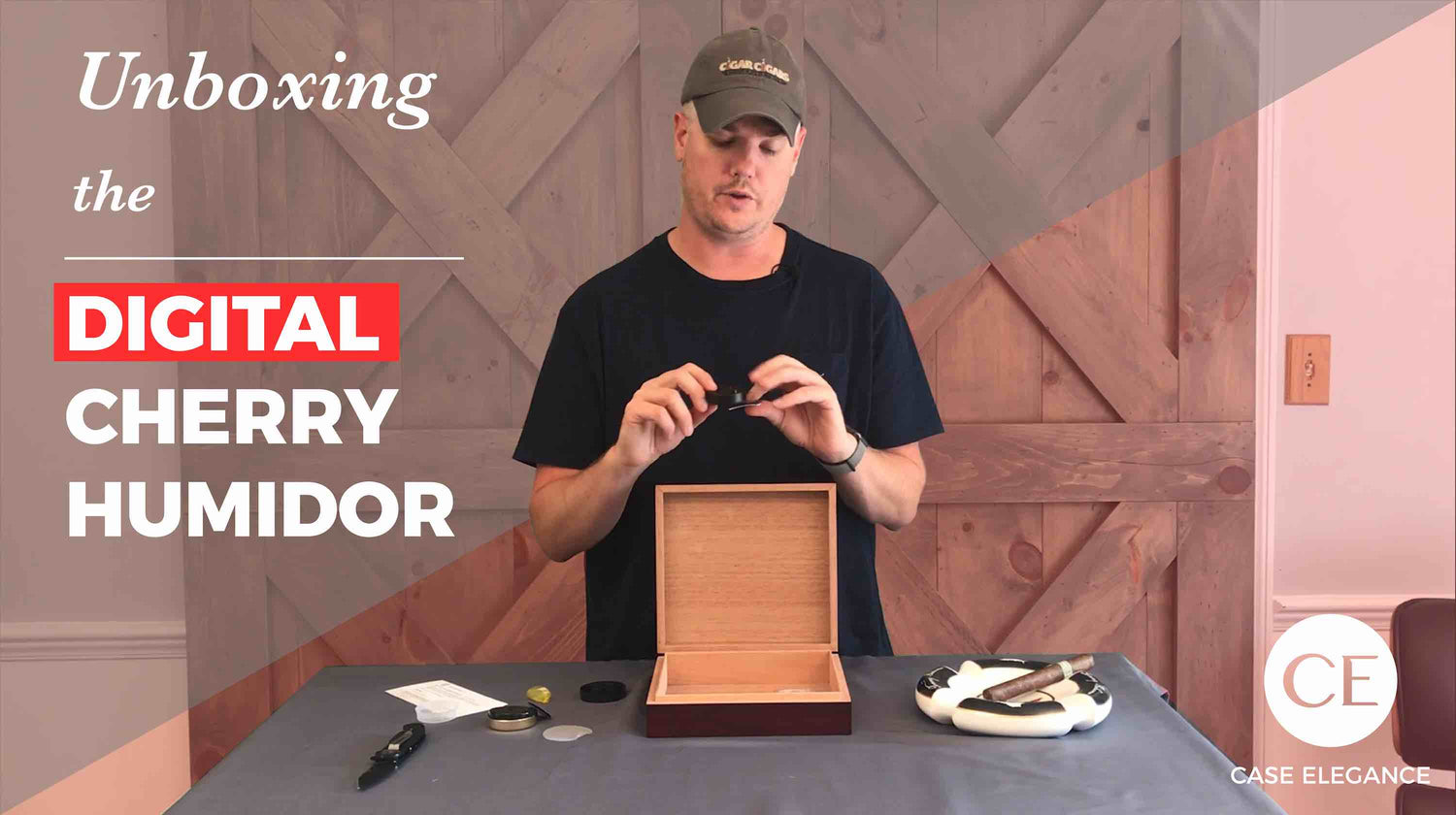 Unboxing y sazonar el humidor cereza digital