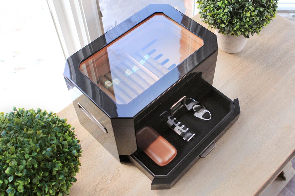 Humidor Octodor con Mostrador de Vidrio - Instrucciones de Preparación