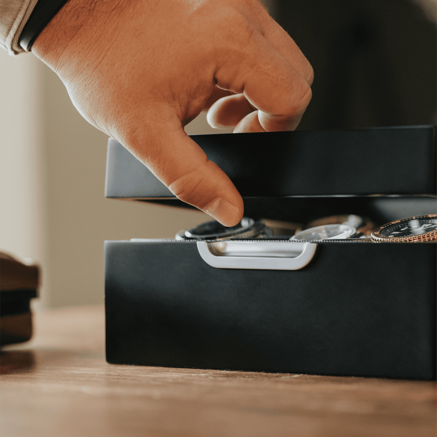 Caja de reloj moderna 2x3 - 6 ranuras