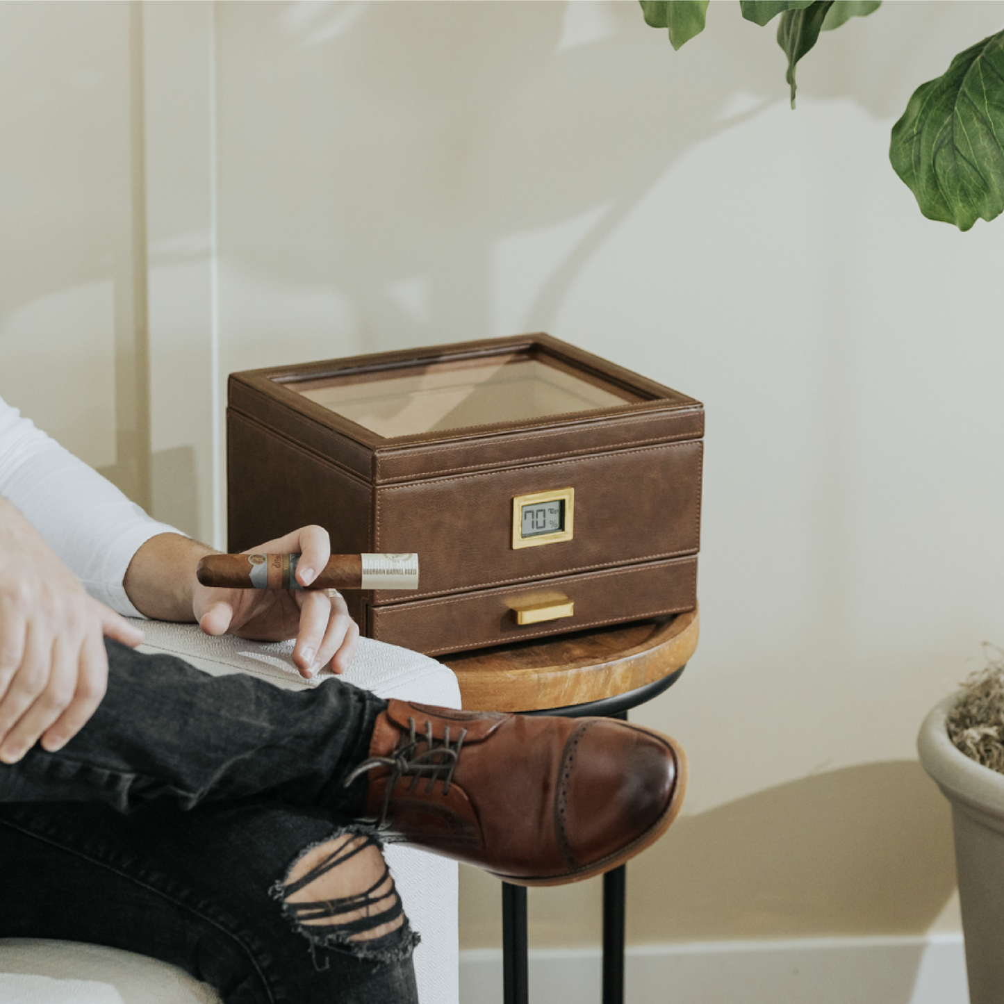 Humidificador Belmont Glass Top