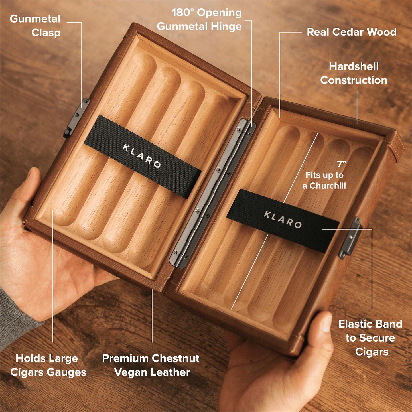 Estuche de viaje Maxwell para 8 cigarros