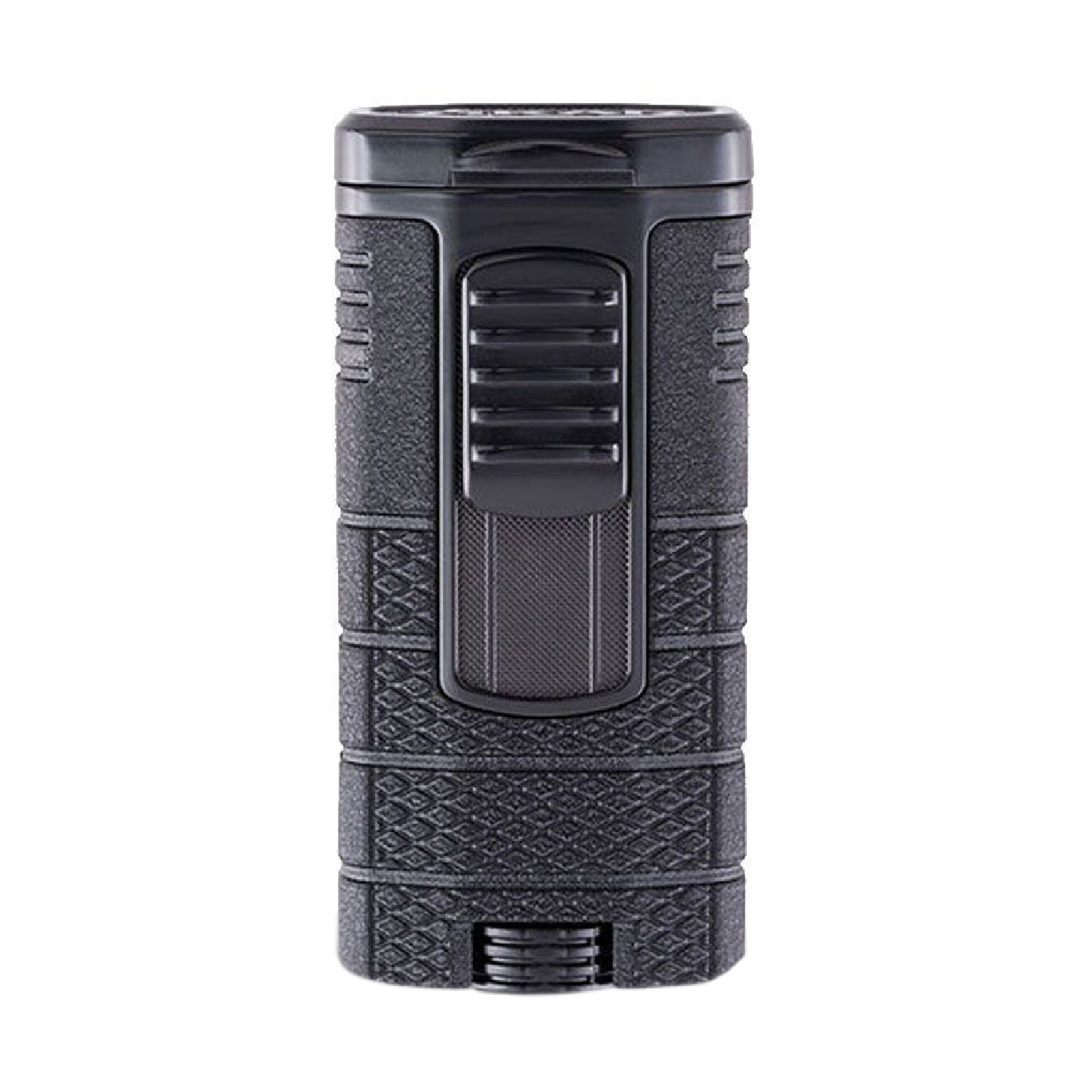 Encendedor de llama Xikar Tactical Triple Jet Torch - Negro sobre negro