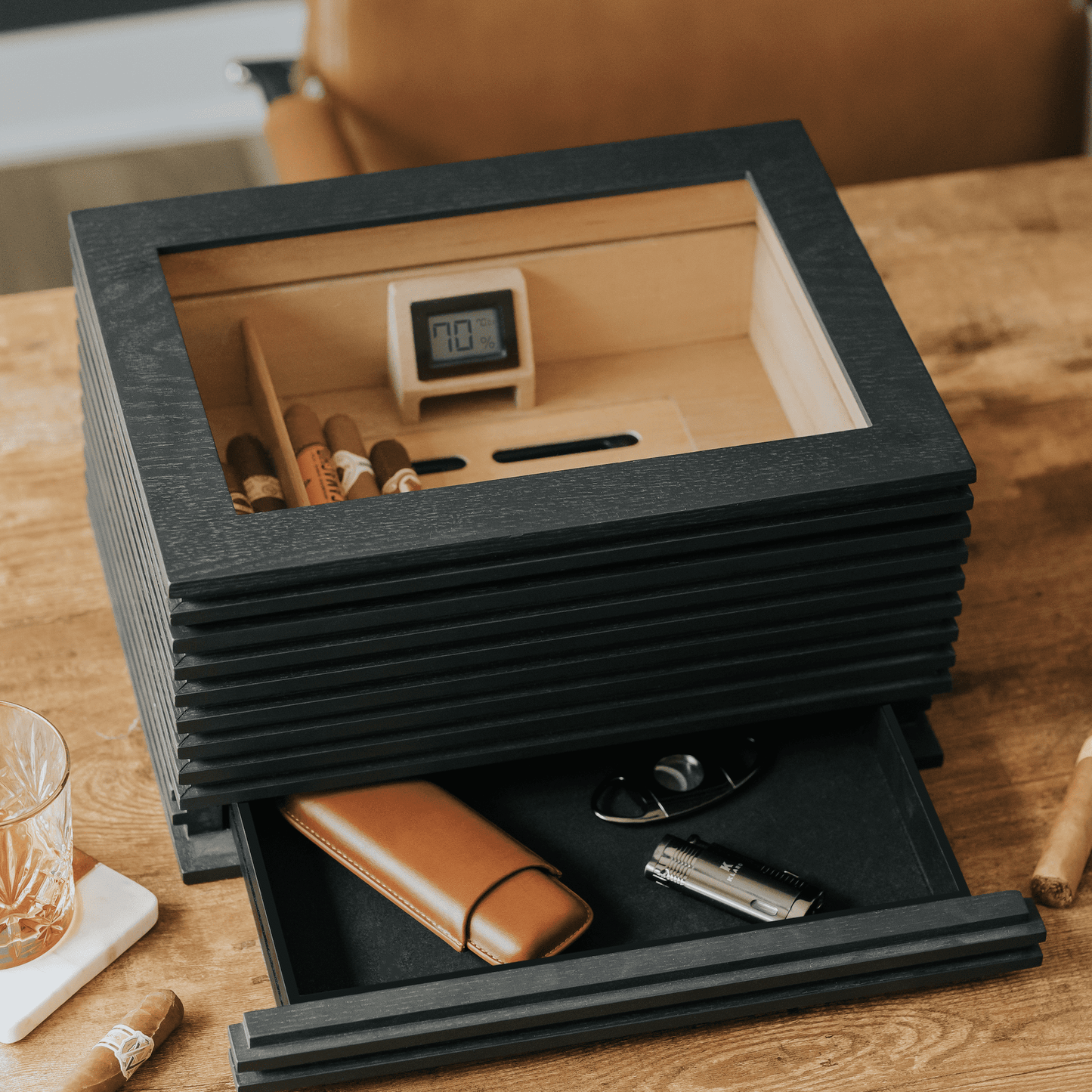 Humidificateur à dessus en verre KOBI