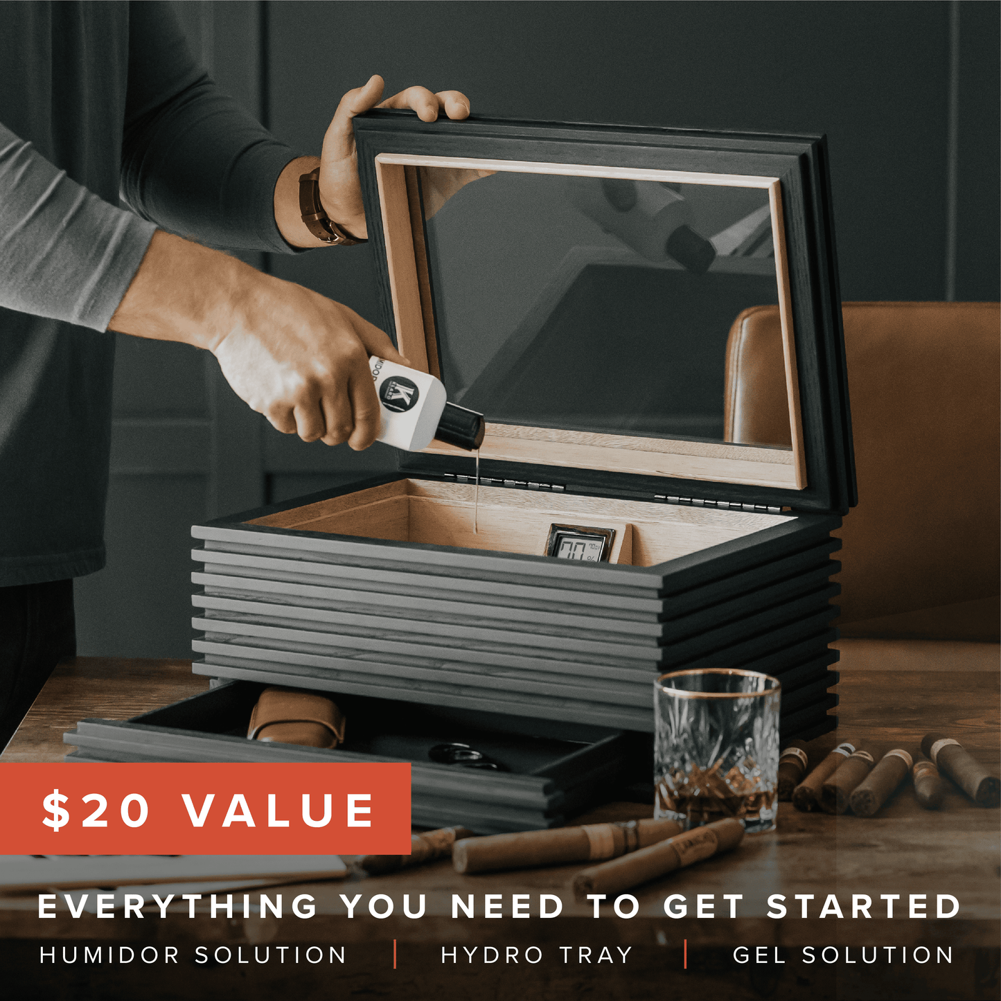 Humidificateur à dessus en verre KOBI