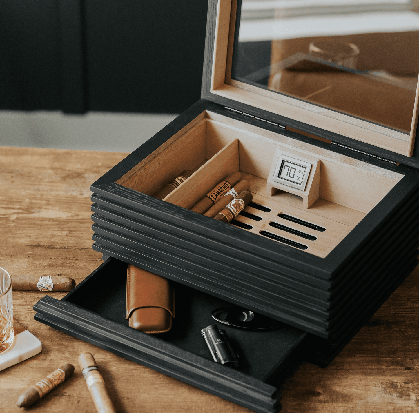 Humidificateur à dessus en verre KOBI