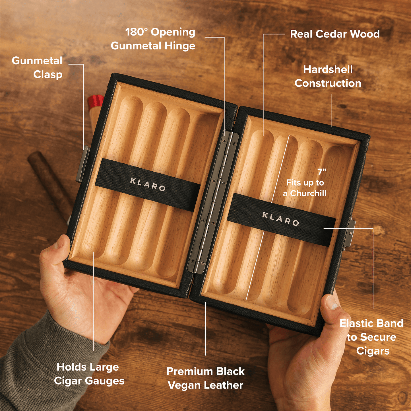 Estuche de viaje Maxwell para 8 cigarros