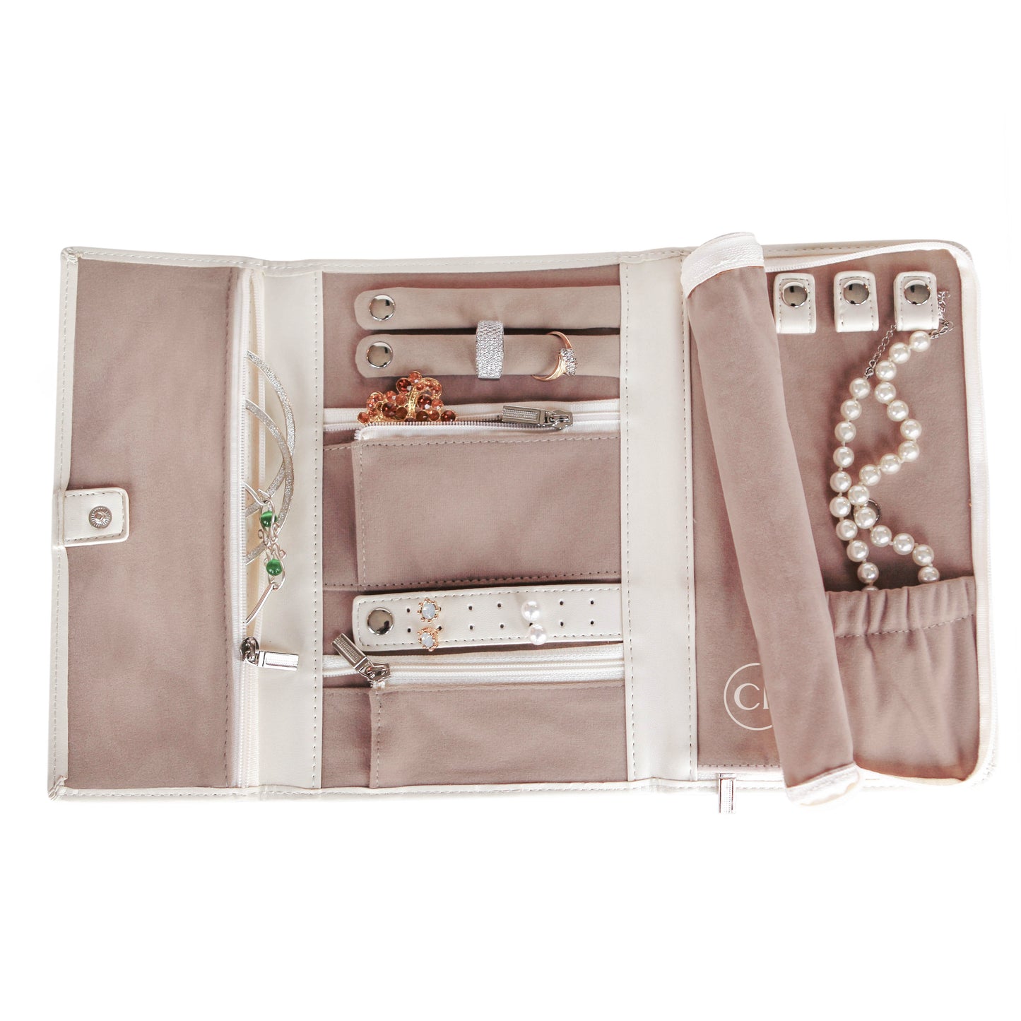 Estuche de joyería de viaje - Cuero vegano