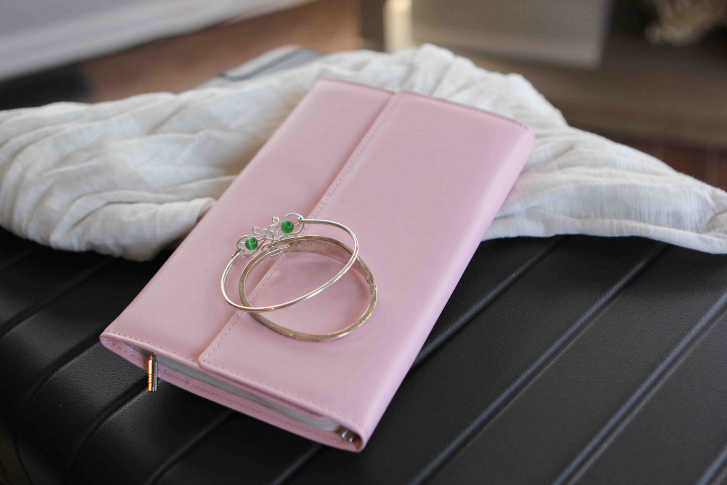 Estuche de joyería de viaje - Cuero vegano