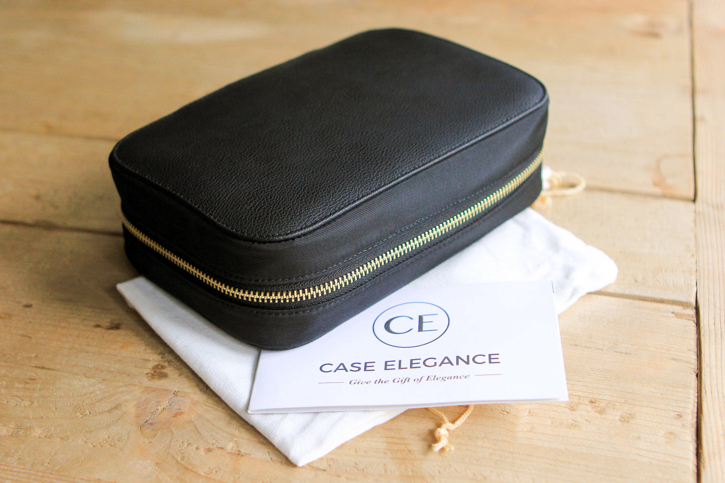 Organizador de joyas de viaje grande - Negro