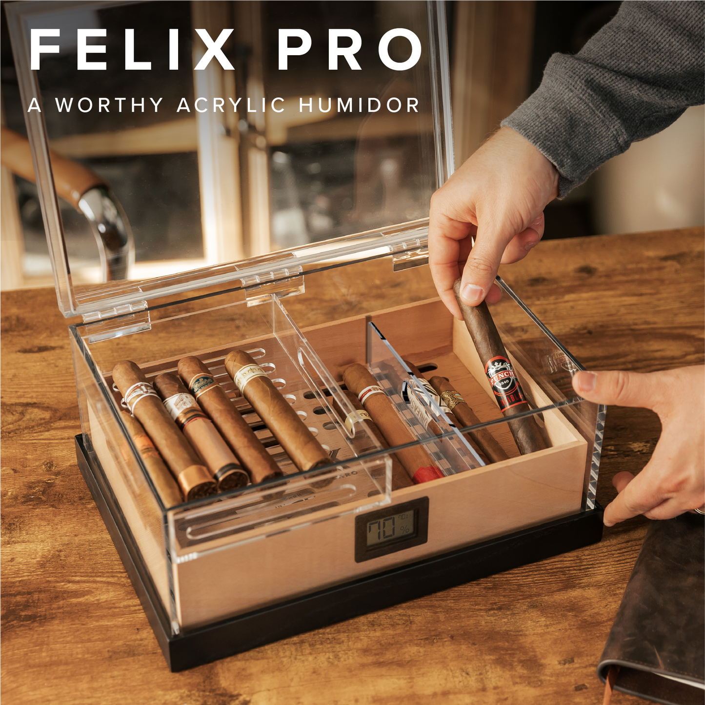 Felix Pro Tupperdor - Humidor Acrílico