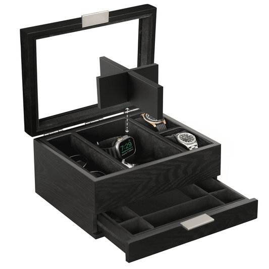 Caja de reloj modular Mill - 8 ranuras