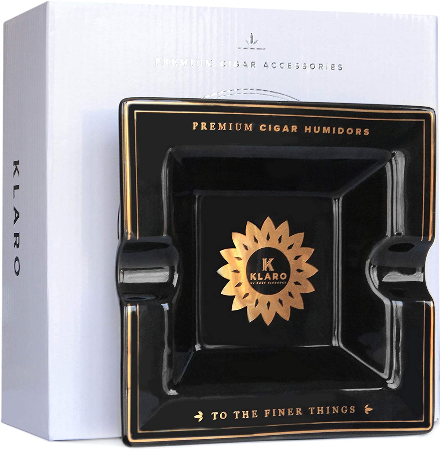 Cenicero Klaro Cuadrado Mediano Cerámica