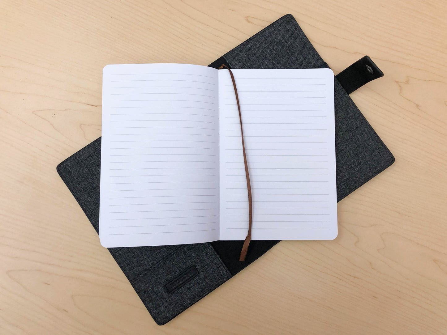 Cuaderno A5 recargable con rayas de 8,25 x 5,6 para cubierta de diario de cuero Bucksaw