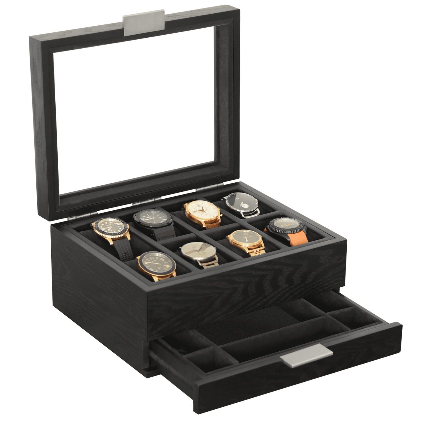 Caja de reloj modular Mill - 8 ranuras