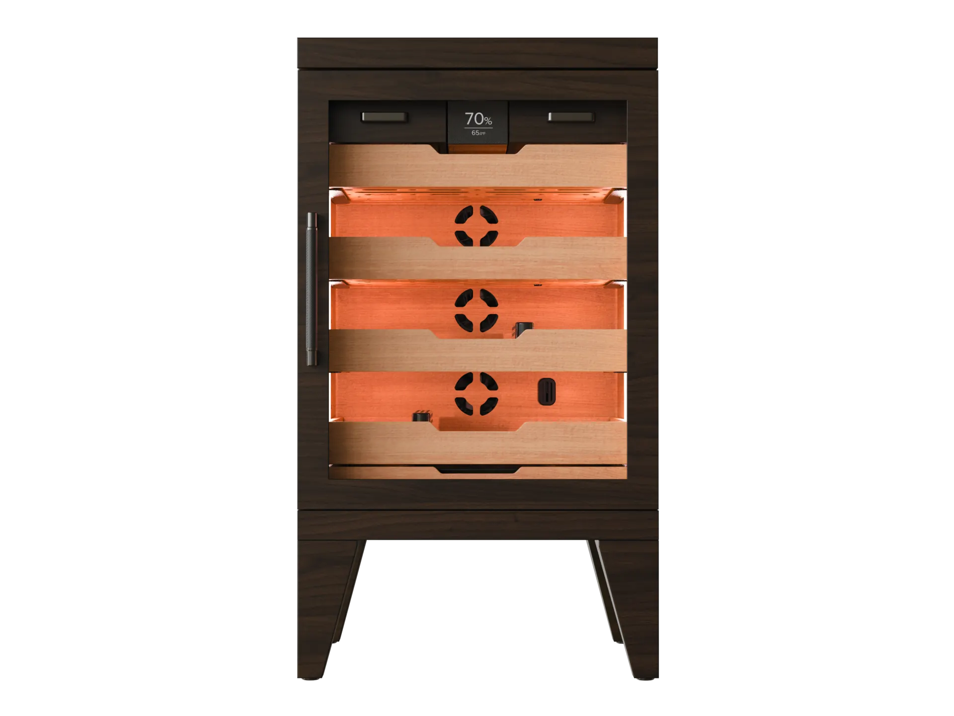 Luca Max Humidor - Brown 360 view