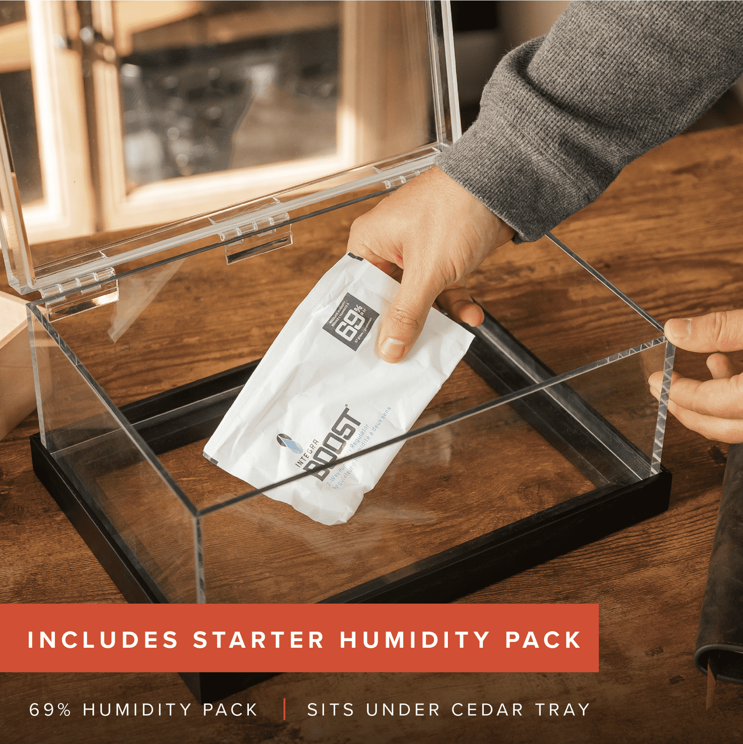 Felix Pro Tupperdor - Acrylic Humidor