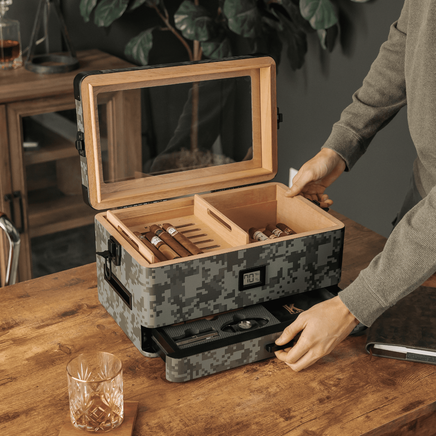 Digi-Camo Edition Military Humidor