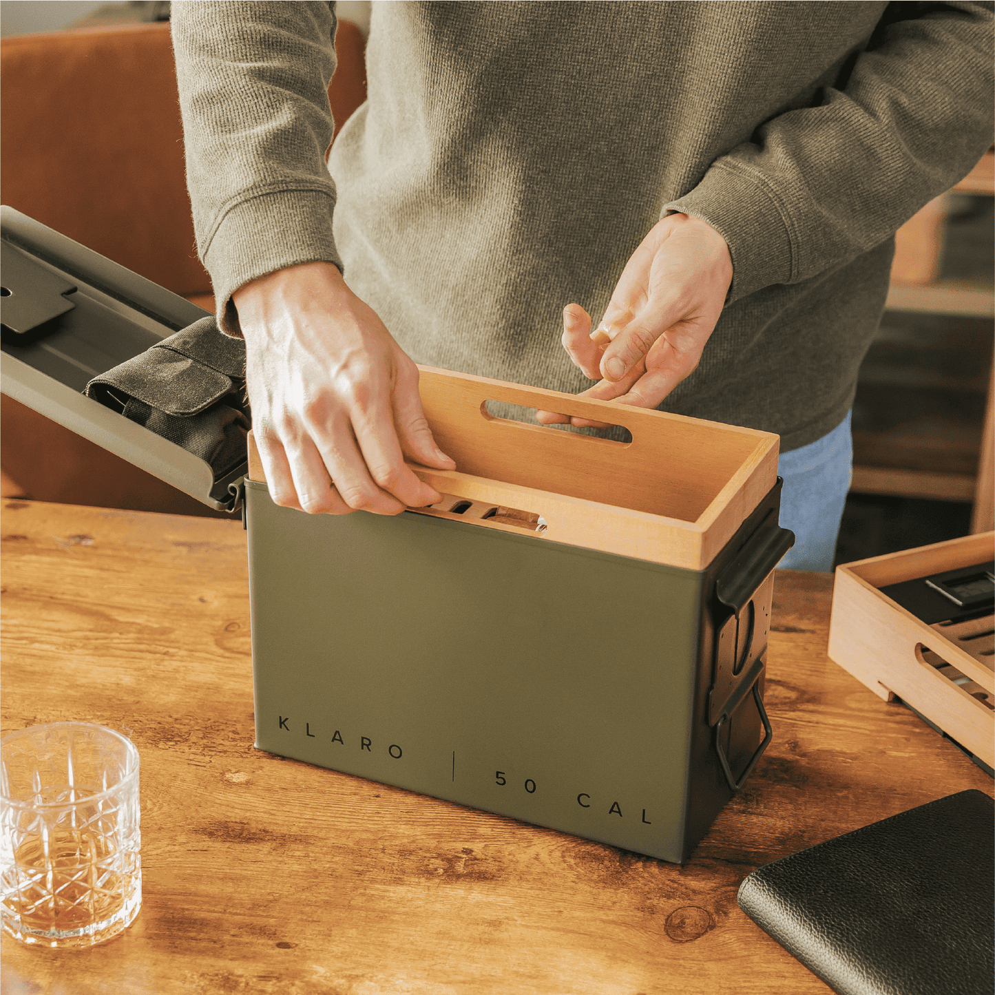 The Smoke Can - Humidor verde de 50 calorías