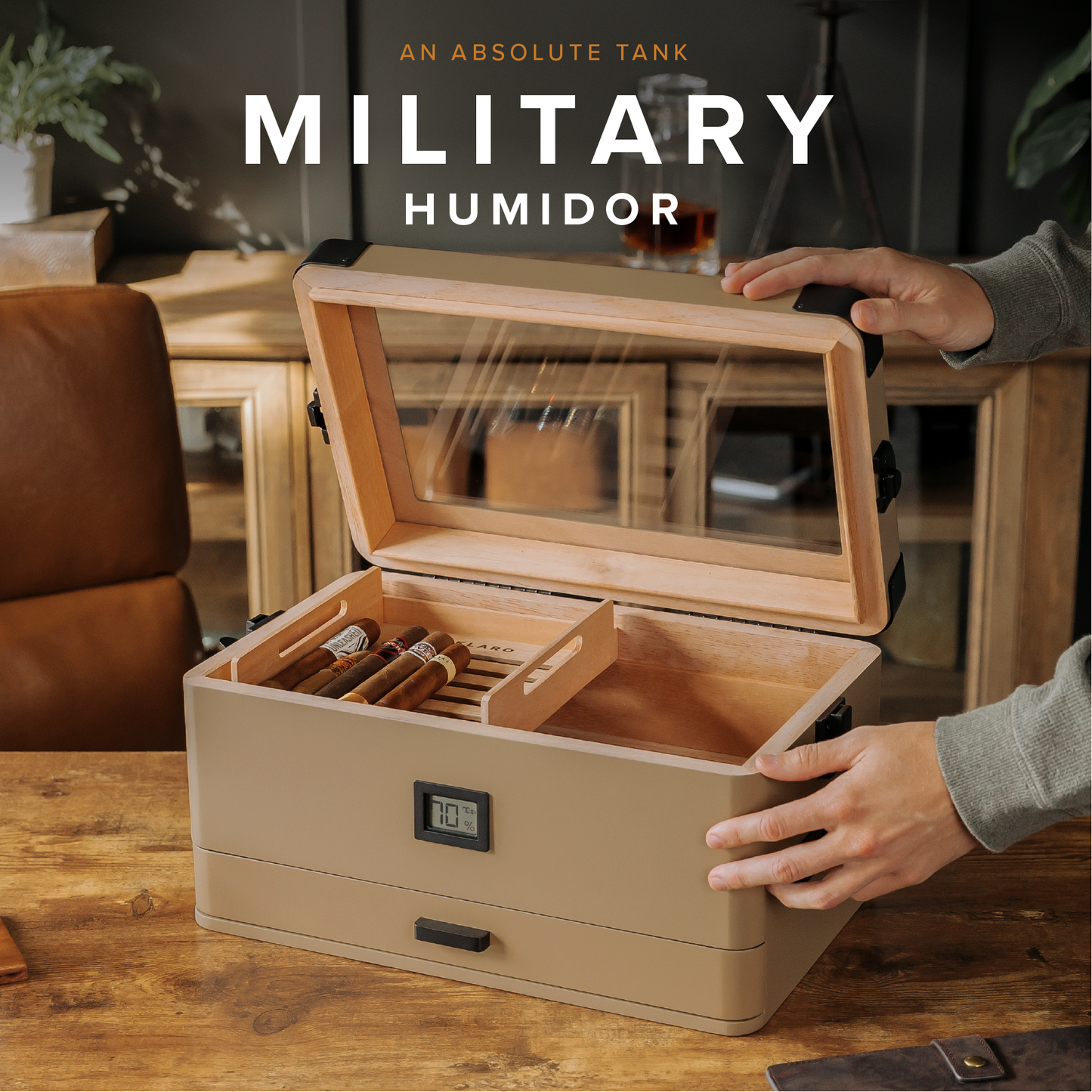 Humidor militar edición Huckberry