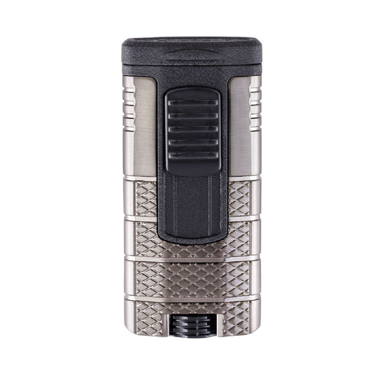 Xikar Tactical Triple Jet Torch Flame Lighter - Gunmetal & Black