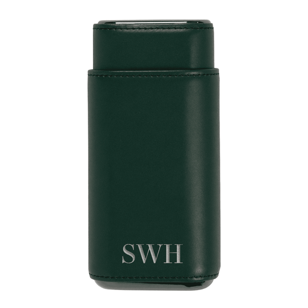 Premium 3 Cigar Travel Case - Racing Green