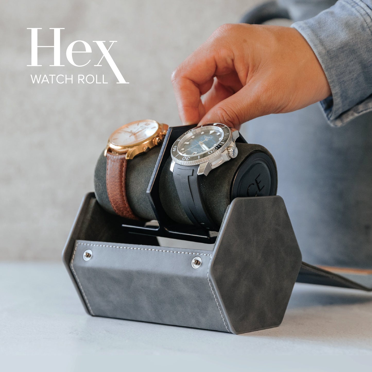 Rollo de reloj de viaje HEX - 2 ranuras