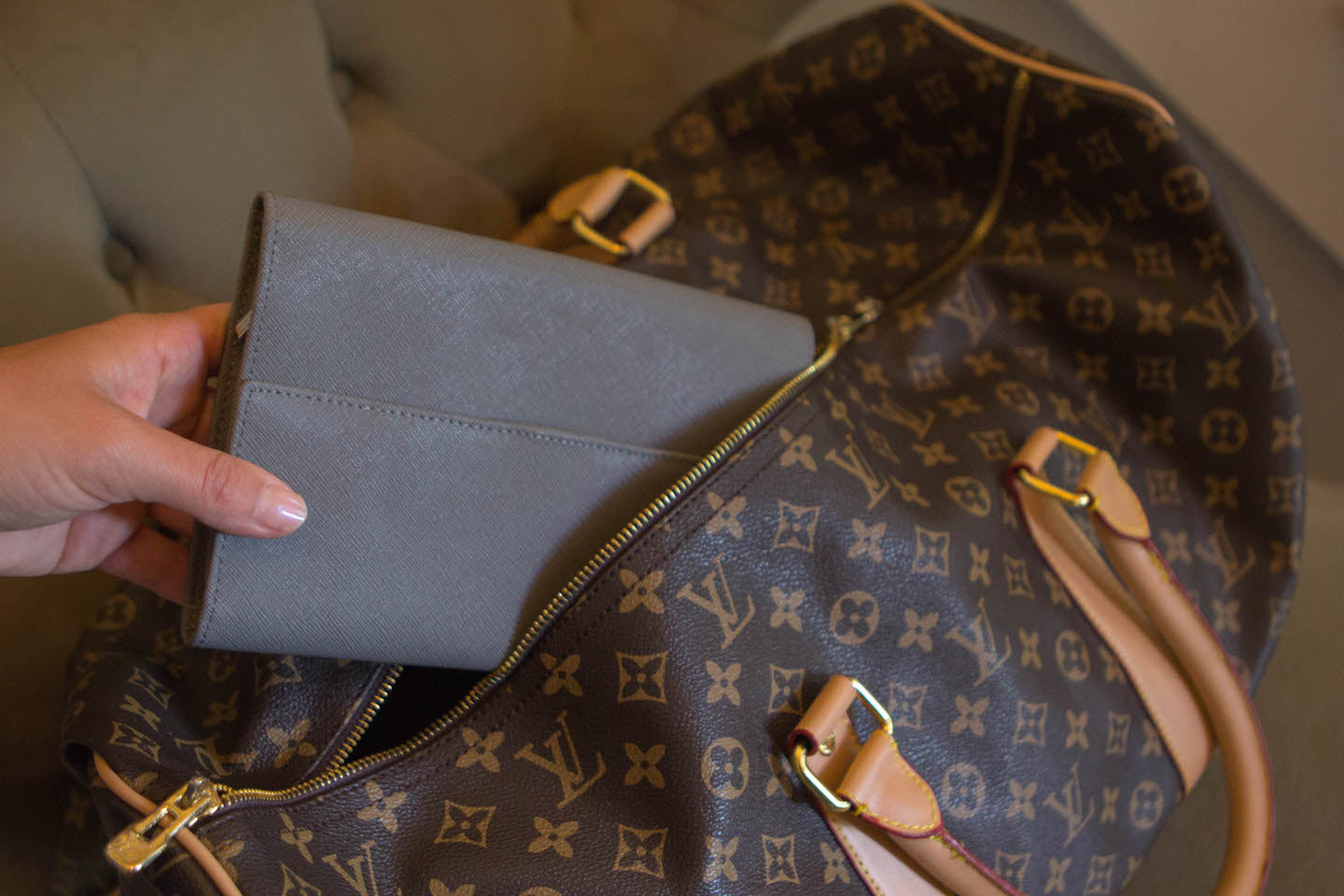 Travel Jewelry Wallet - Saffiano Leather