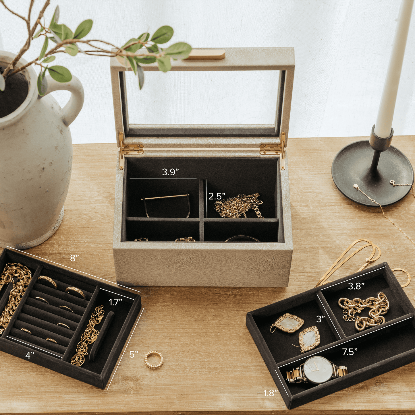 Sasha Small Jewelry Box