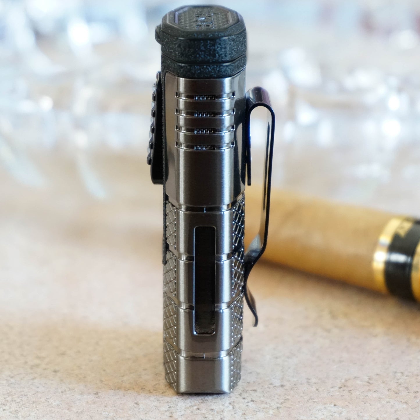 Xikar Tactical Bundle Pack - Titanium Combo - Cigar Case and Torch Lighter