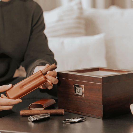 Renzo Glas-Top-Humidor