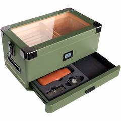 Militärischer Glasaufsatz-Humidor