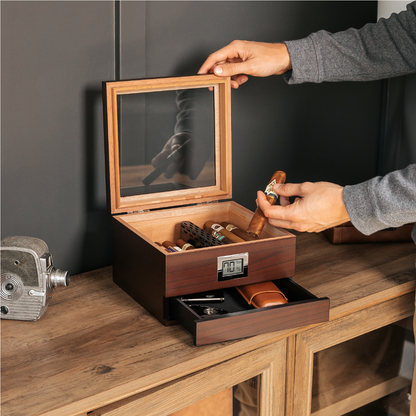 Renzo Glas-Top-Humidor