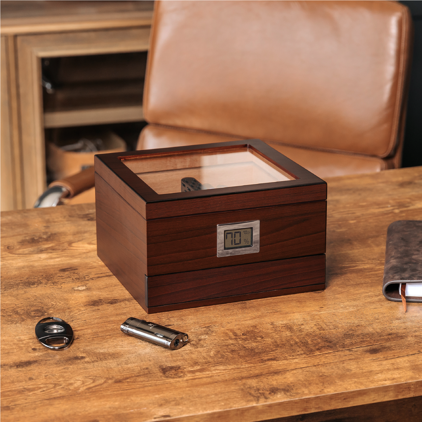 Renzo Glas-Top-Humidor