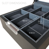 Moderne 2x3 Uhrenbox - 6 Steckplätze