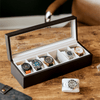 Massivholz-Uhrenbox - 6 Slot