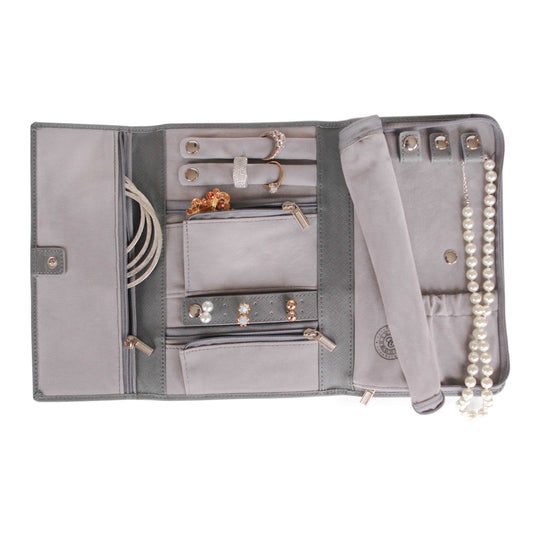 Travel Jewelry Wallet - Saffiano Leather