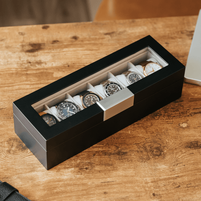 Moderne Clip-Uhrenbox - 6 Steckplätze