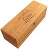 Wein-Geschenkbox aus Bambus mit Monogramm