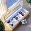 Uhrenbox aus Kiefernholz - 6 Steckplätze