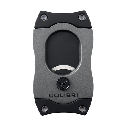 Colibri S-Cut Cigar Cutter, Charcoal + Black Blades