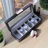 Caja de reloj de clip moderna - 6 ranuras