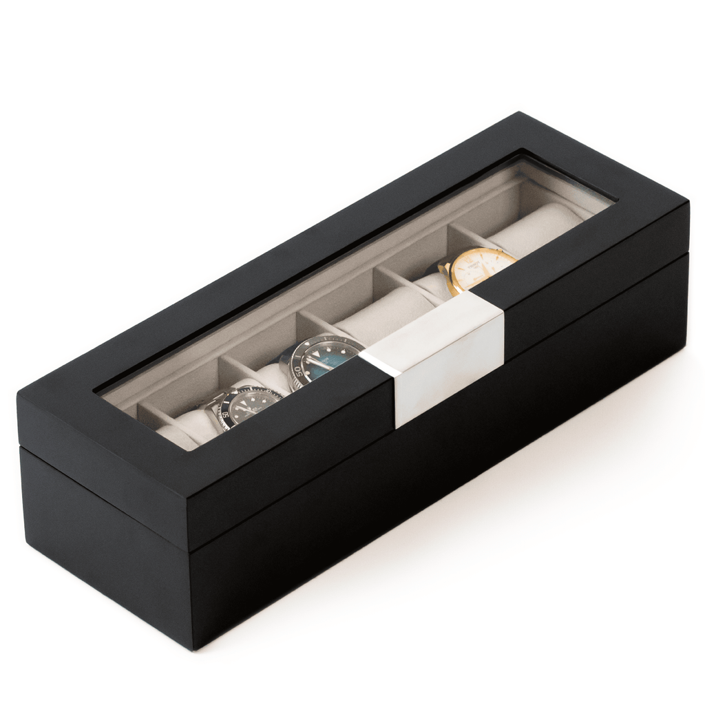 Caja de reloj de clip moderna - 6 ranuras