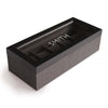 Caja de reloj bicolor en espiga - 5 ranuras