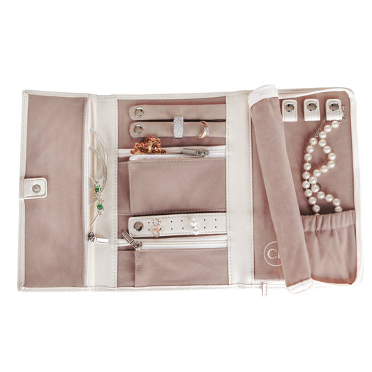 Estuche de joyería de viaje - Cuero vegano