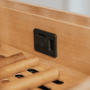 Humidor superior de cristal real 